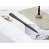 MUSROD 9" Black Metal Letter Opener with Minimalist Design, Safe