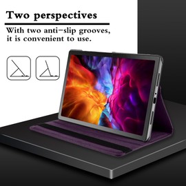Heremore Case Compatible with Redmi Pad Pro 12.1 Inch Tablet, 360° Rotatable Multi-Angle PU Leather Protective Case