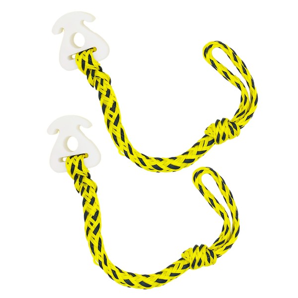 2Pack Towable Rope Quick Connector for Tubing(Yellow/Black)