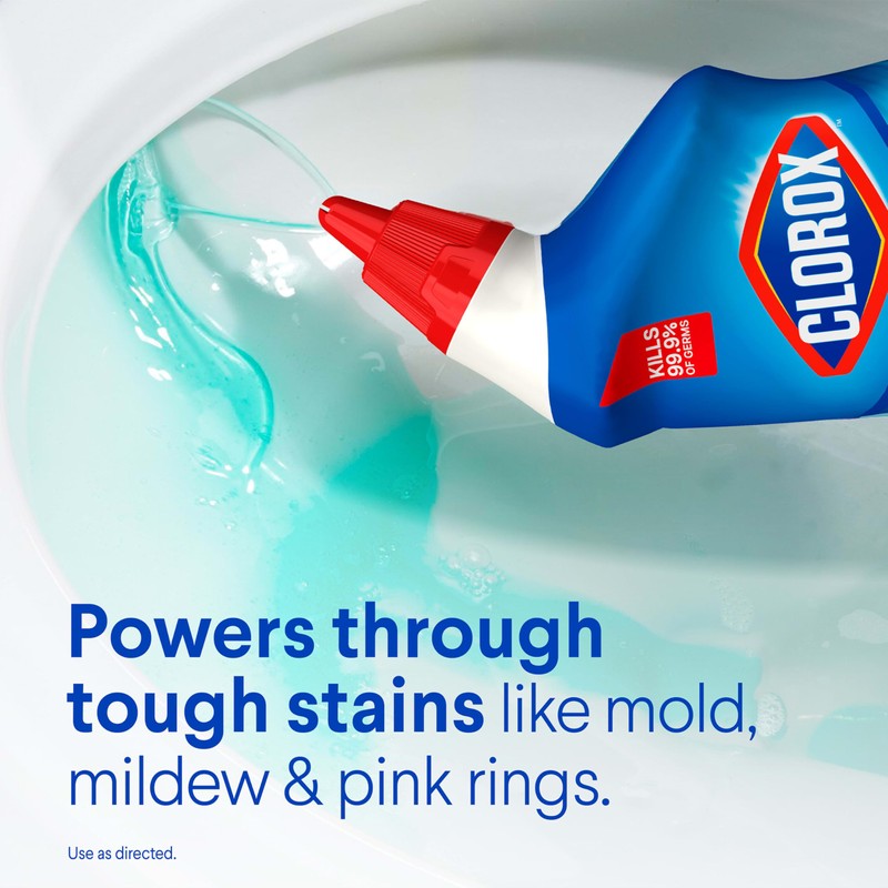 CLOROX Toilet Bowl Cleaner Clinging Bleach Gel, Ocean Mist, 24