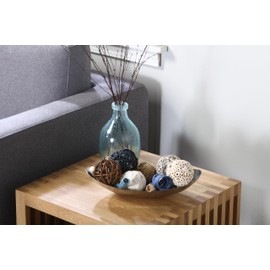 Hosley 13.5 Inch Hammered Stainless Steel Oval Bowl Ideal for Orbs and Dry Potpourri as well as Ball Candles Great for Weddings and Special Events O4