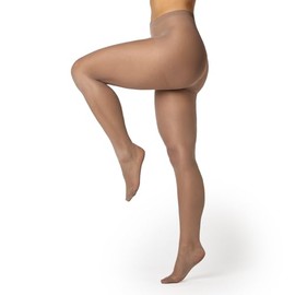 alber's SILHOUETTE CURVY 20 — Pack of 4 Fine Tights for Women, Slightly Firming, Transparent, 20 Denier, Doré, Size 3-4