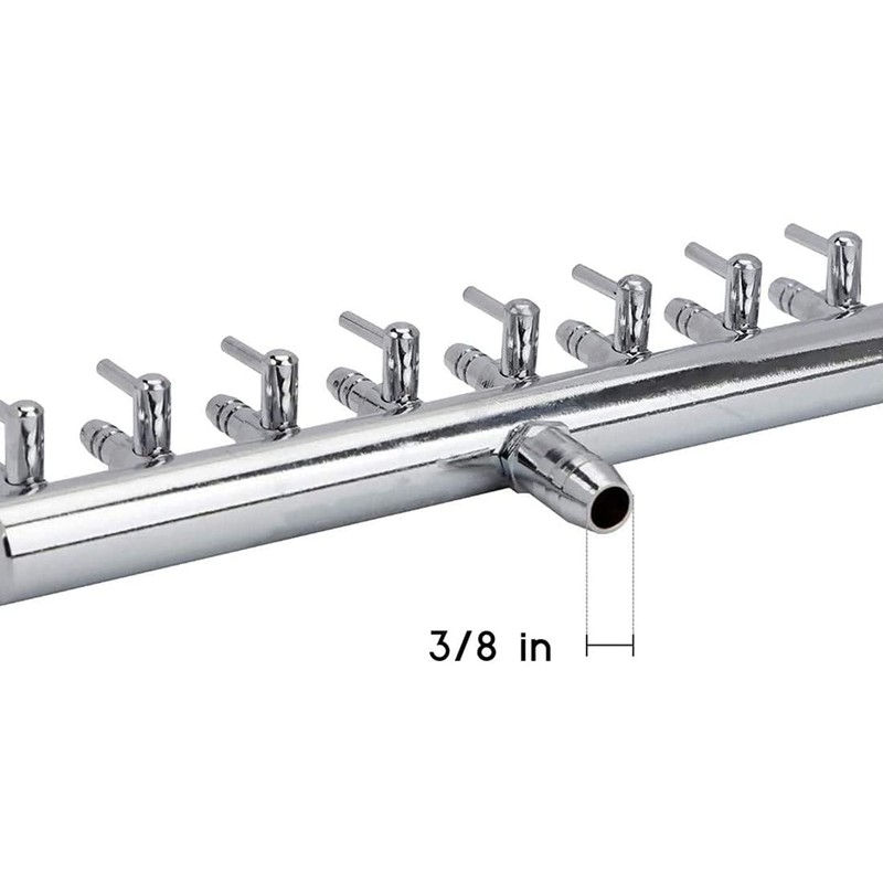 bnafes Aquarium Air Valve 12 Way Inline Manifold Air Flow