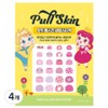 Pinky Tonky Kids Full Skin Nail Sticker, AN-14 (Theme Pink), 4 Pieces / 핑키통키 키즈 풀스킨 네일스티커, AN-14(테마 핑크), 4개