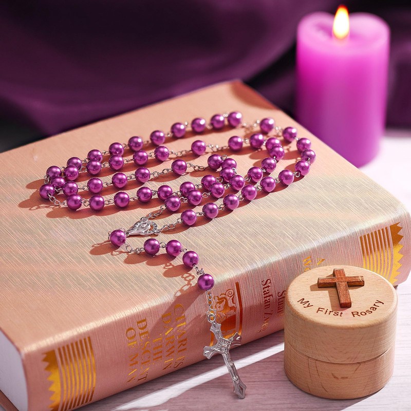 Loetere Baptism Gifts for Girls Boys Rosary Catholic My First