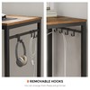 VASAGLE Computer Desk, Office Desk with 8 Hooks, for Study,