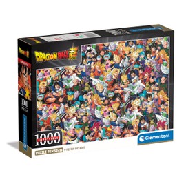 Clementoni dragonball Impossible Dragon Ball Puzzle-1000 Pieces, Poster Included, Difficult Puzzle, Fun for Adults, Made in Italy, 39918, Multi-Coloured