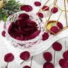 Whaline 600Pcs Silk Rose Petals Burgundy Flower Petals Artificial Scatter