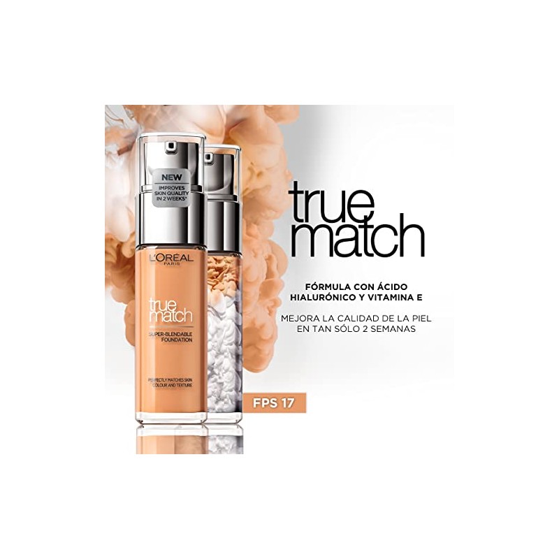 L'Oreal Paris Base de Maquillaje True Match, Tono 2.D/2.W Amande