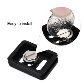Quick Release Adapter, Portable Aluminium Alloy Quick Release Plate Camera Mount Tackle Photography Accessories for SIRUI TY-C10 T005 / T-025 Ball Head