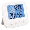 Digital Hygrometer Indoor Thermometer,Accurate Measurement Room Thermometer,Backlight Alarm Function Indoor