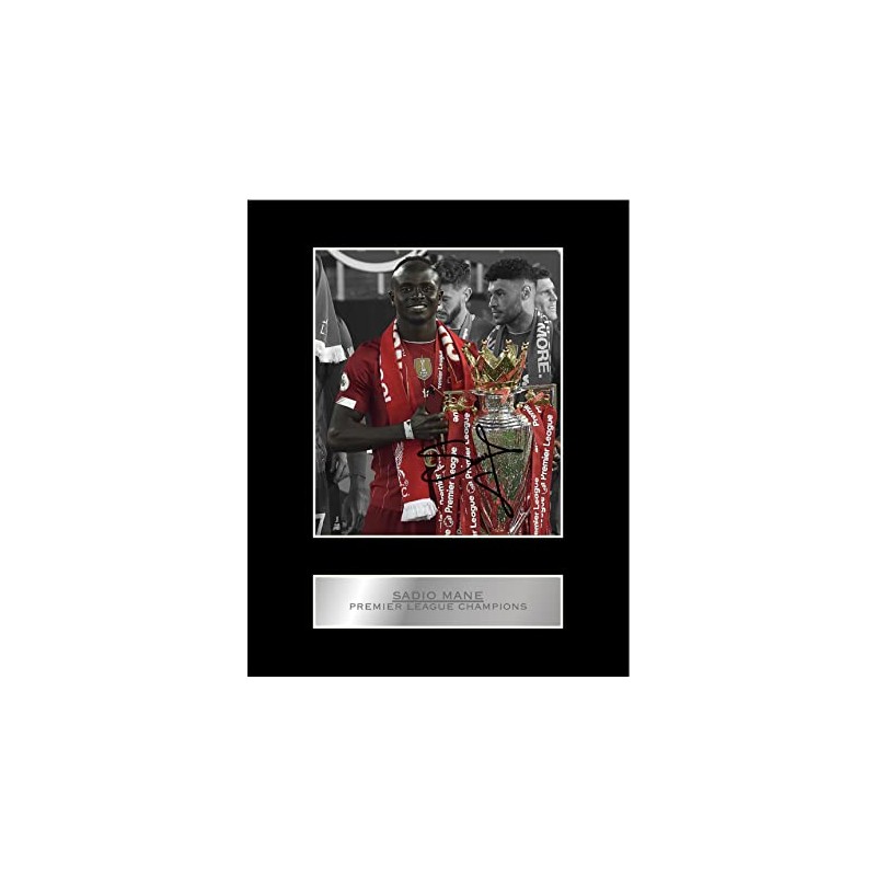 Iconic pics Sadio Mané Signed Mounted Photo Display Liverpool FC