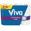 Viva Multi-Surface Cloth Paper Towels, 3 Double Rolls, 110 Sheets