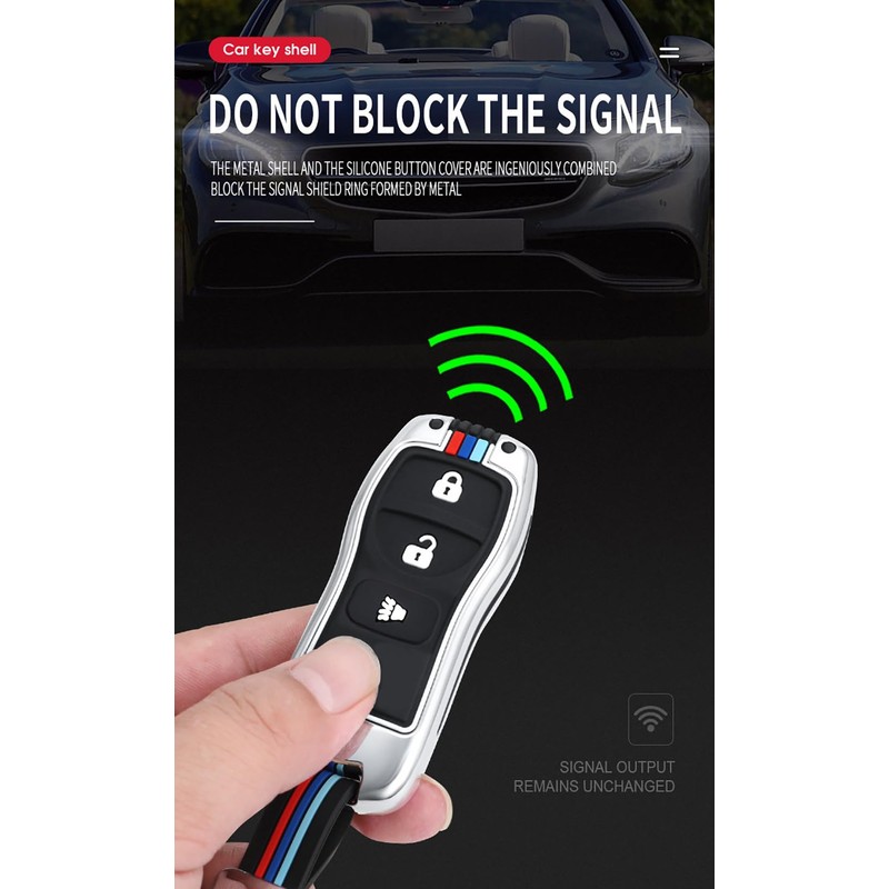 TECART Key Case Cover Fit for Nissan Armada Murano Key