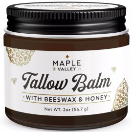 Maple Valley Beef Tallow for Skin - Organic Grass-Fed Whipped Beef Tallow | Maple Valley 2oz