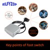 Rilfyzop Industrial Foot Pedal Switch AC 250V,15A,NO/NC Dual Mode,Dustproof and