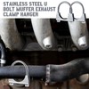 Datanly 4 Pcs 4" Exhaust Clamp Heavy Duty U-bolt Exhaust