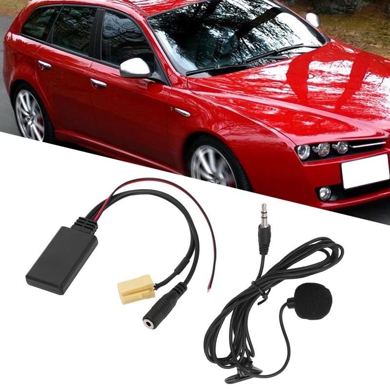 Car Bluetooth5.0 AUX Module Handsfree Microphone Wired Replacement for Fiat