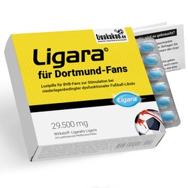 Ligara® for Dortmund Fan Item Gift Birthday Fans (1x Single Dose) Men's Gifts by Ligakakao.de