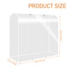 Wisebom Protective Cover for Clothes Rack, Thicker PEVA Garment Bag,