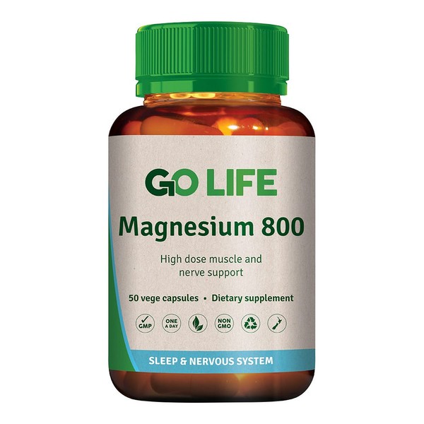 GO LIFE Magnesium 800 - 100 Capsules