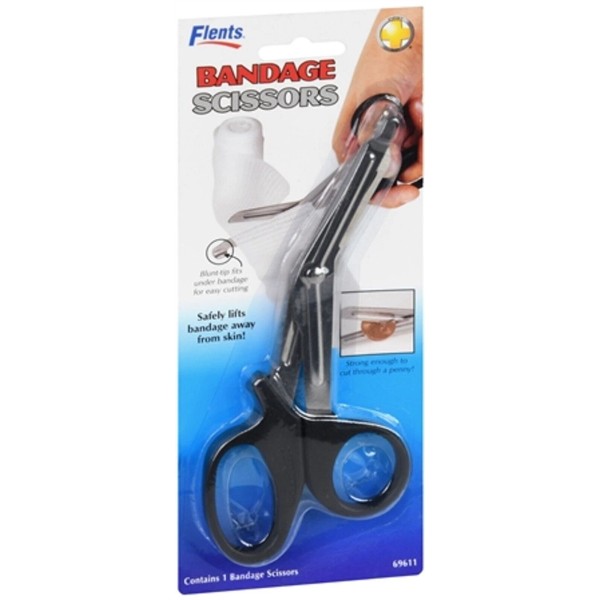 Flents SM Ezy Dose Bandage Scissors 6"Hvyd