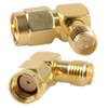 TengKo 90 degree Gold Plated adapter converter RP-SMA connector Male