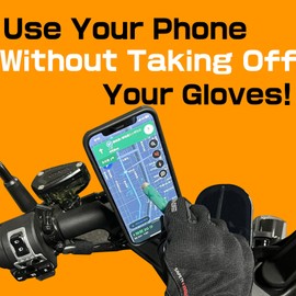 Rewtrux Motorcycle Stylus Pen, Magnetic Stylus for Phone and Tank, Glove-Compatible Touchscreen Pen, Helmet Mount Plate, Anti-Drop Strap, Strong Magnetic Hold, Tank Protective Film, 5 Colors