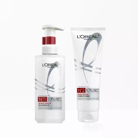 L'Oreal Paris [본딩케어] 로레알파리 본드리페어 샴푸 + 본드리페어 헤어팩 250ml [Bonding Care] L'Oreal Paris Bondi Repair Shampoo + Bondi Repair Hair Pack 250ml