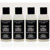 White Moss Shampoo Travel Bottles Set of 4 - Hotel Ammenity Collection.