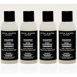 White Moss Shampoo Travel Bottles Set of 4 - Hotel Ammenity Collection.