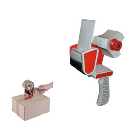 Packaging Essentials Bundle | Tape Dispenser, Fragile & Brown Packing Tape, Stretch Wrap Roll | Shipping & Moving Supplies for Boxes & Parcels (1 x Tape Dispenser Gun Only)