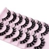 Mink Lashes Fluffy D Curl Russian Strip Lashes Wispy Lash