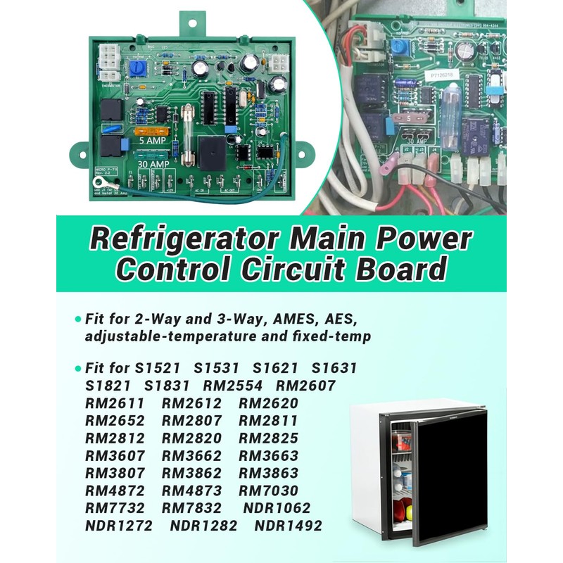 P711 Main Power Control Circuit Board Fit for Dometic Micro