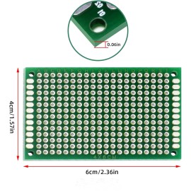 TECHZONE 1PCS 4x6cm Double Sided FR4 PCB Prototype Board for Arduino DIY Kit