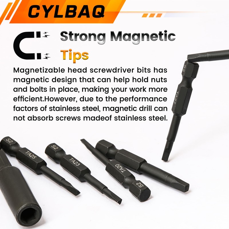 CYLBAQ Square, Triangle Head and Y Shaped Tri Wing Screwdriver