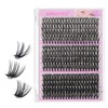 ANNAFRIS Cluster Lashes 30D+40D+50D Individual Eyelashes 300Pcs False Lashes Individual