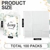 100 Packs Funeral Facial Tissues in Loving Memory Travel Size