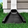 Master Mark BLACK Splash Block Decorative Gutter Downspout Extension Splashguard