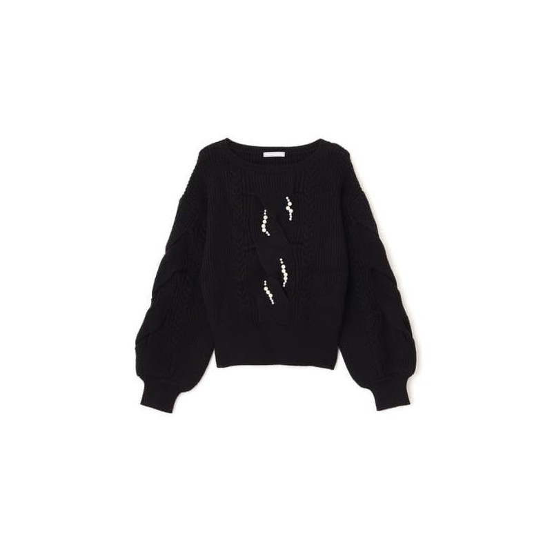 Jill by Jill Stuart Women's Pearl Tuki Cable Knit Sweater,