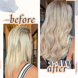 RUNATURE Balayage Tape Extensions Real Hair Brown Blonde 55 cm Long Extension Real Hair Tapes Invisible 20 Pieces 50 g Glue in Extensions Real Hair Seamless Hair Thickening Ombre Blonde Colour #BA8/60