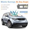 Hurotoms Right Passenger Side Sun Visor Without Light for Toyota