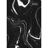 Mini Book Calendar Style Marble 2024 - Pocket Calendar A6