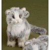 Förster Stofftiere 3278 Katze grau/weiß sitzend 20 cm hoch