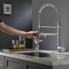 Modern Single-Hole Pull Kitchen Faucet Contemporary Made China 304 Stainless