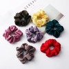 Pack of 5 Velvet Scrunchies Hair Bobbles for Women, Plain