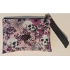 Muave Skull Elegance Keychain Wristlet
