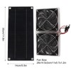 Solar Panel Fan Kit Waterproof Portable Environment Friendly Solar Exhaust