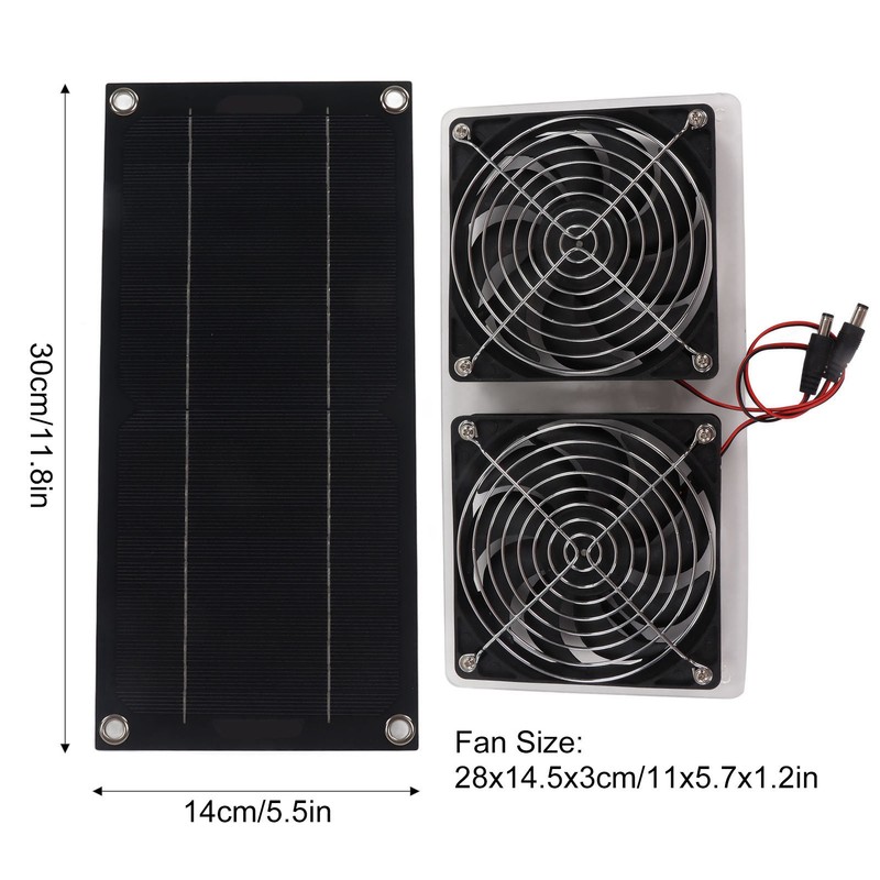 Solar Panel Fan Kit Waterproof Portable Environment Friendly Solar Exhaust