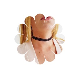 Allereya Gothic Lace Choker Necklace Black Tattoo Necklace Choker Short Adjustable Tulle Collar Lace Choker Necklace Boho Clavicle Chain Necklaces Jewellery for Women and Girls, Metal